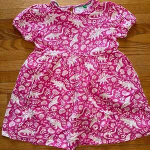 Mini Boden- Pink dinosaur dress (4-5Y)